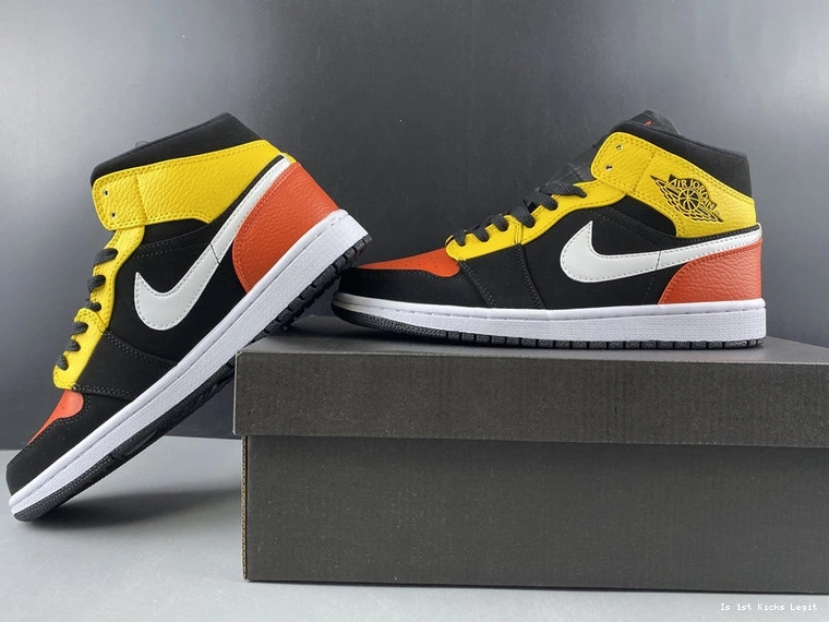 Mid 852542-087 - Amarillo Black Orange 1 Jordan 0402